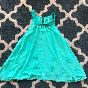 Free people mint green trapeze chiffon top medium